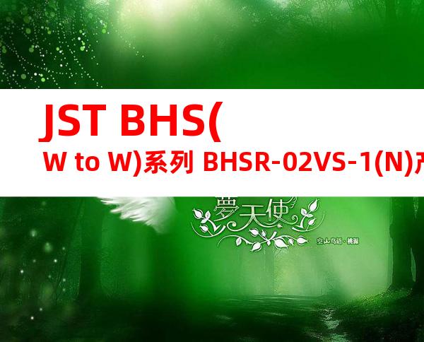 JST BHS(W to W)系列 BHSR-02VS-1(N)产品图纸